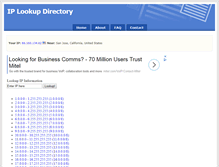 Tablet Screenshot of ip-lookup-directory.info